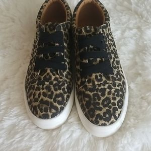 Lepoard Print Tennis Shoes